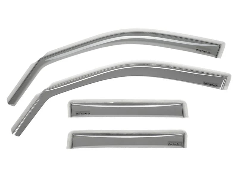WeatherTech 14+ Nissan Rogue Front and Rear Side Window Deflectors - Light Smoke - Main Product View