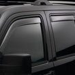 Load image into Gallery viewer, WeatherTech 14+ Nissan Rogue Front and Rear Side Window Deflectors - Light Smoke - Installation View