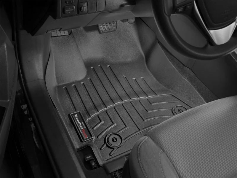 WeatherTech 14+ Toyota Corolla Front FloorLiner - Black - Installation View