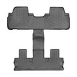 Load image into Gallery viewer, WeatherTech 14+ Toyota Highlander (Fits Vehicles w/ 2nd Row Bucket Seats) Rear FloorLiners - Black - Back View