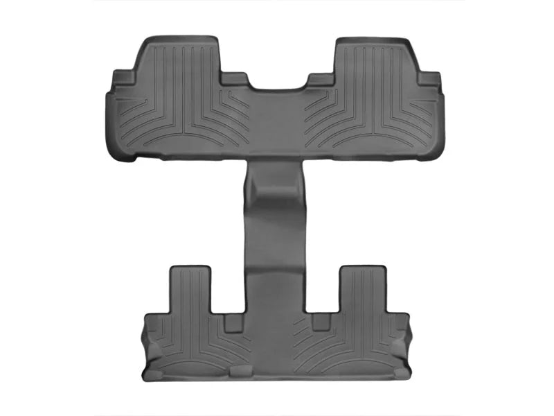 WeatherTech 14+ Toyota Highlander (Fits Vehicles w/ 2nd Row Bucket Seats) Rear FloorLiners - Black - Back View
