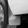 Load image into Gallery viewer, WeatherTech 15+ Chevrolet Tahoe (w/o Flares) No Drill Rear Mudflaps - Installation View