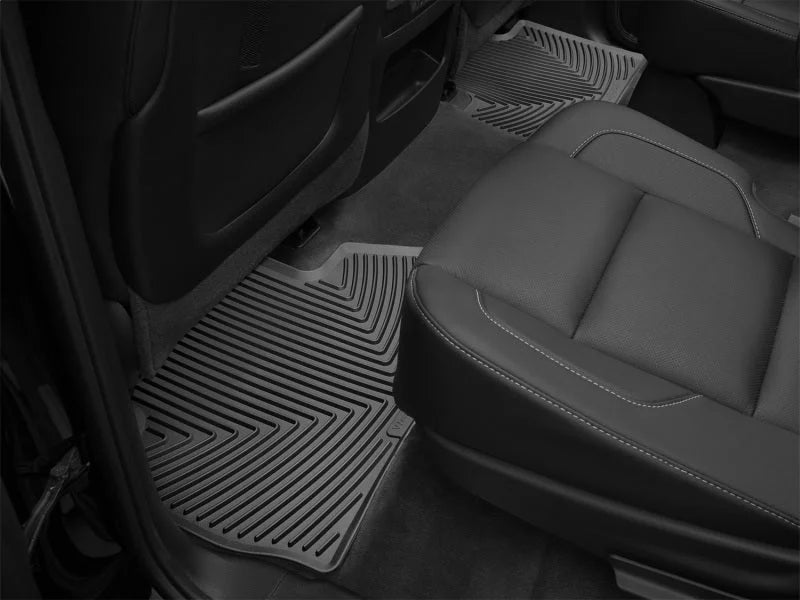 WeatherTech 15+ Chevy Tahoe/Sub/Silv/ GMC Yukon/XL/Sierra Rear Rubber Mats - Black - Installation View