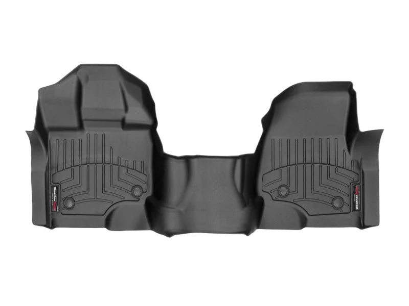 WeatherTech 15+ Ford F-150 SuperCab (Vinyl Floors) Front FloorLiner - Black - Main Product View