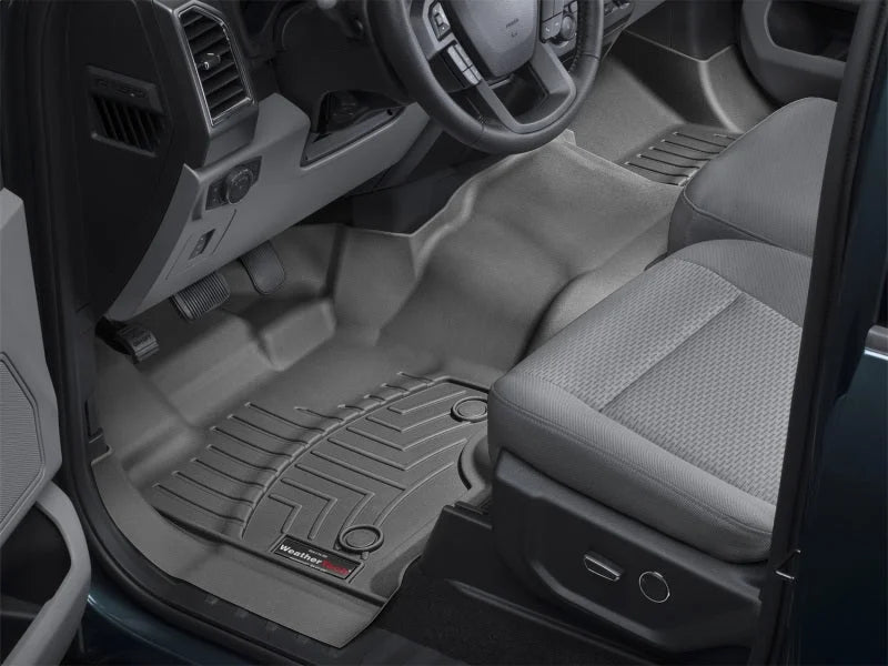 WeatherTech 15+ Ford F-150 SuperCab (Vinyl Floors) Front FloorLiner - Black - Side View