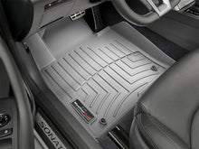 Load image into Gallery viewer, WeatherTech 15+ Hyundai Sonata Front FloorLiner - Grey - Installation View