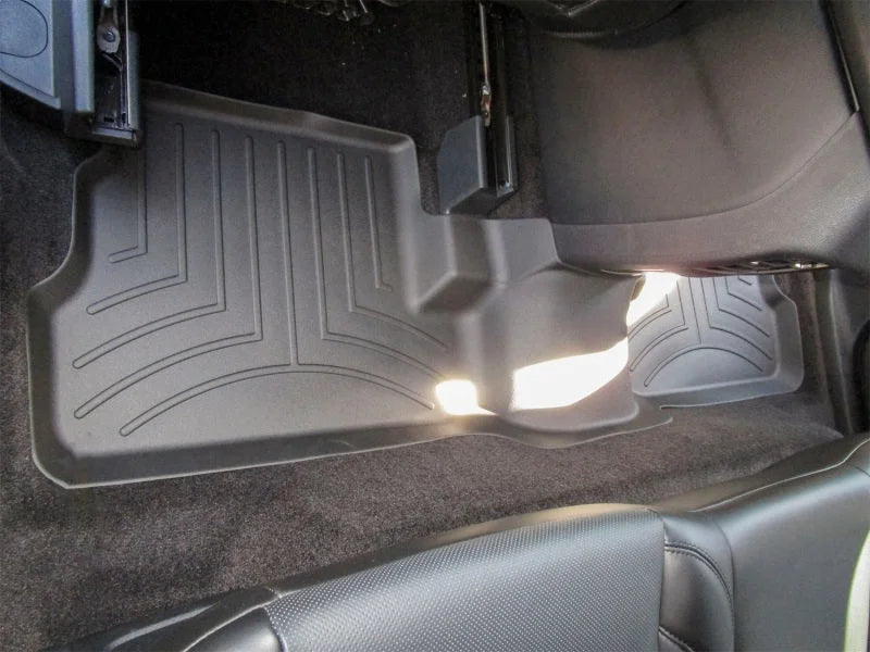 WeatherTech 15+ Lincoln MKC Rear FloorLiner - Black - Installation View