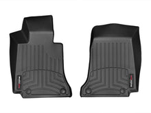 Load image into Gallery viewer, WeatherTech 15+ Mercedes-Benz C-Class Sedan Front FloorLiner - Black - Back View