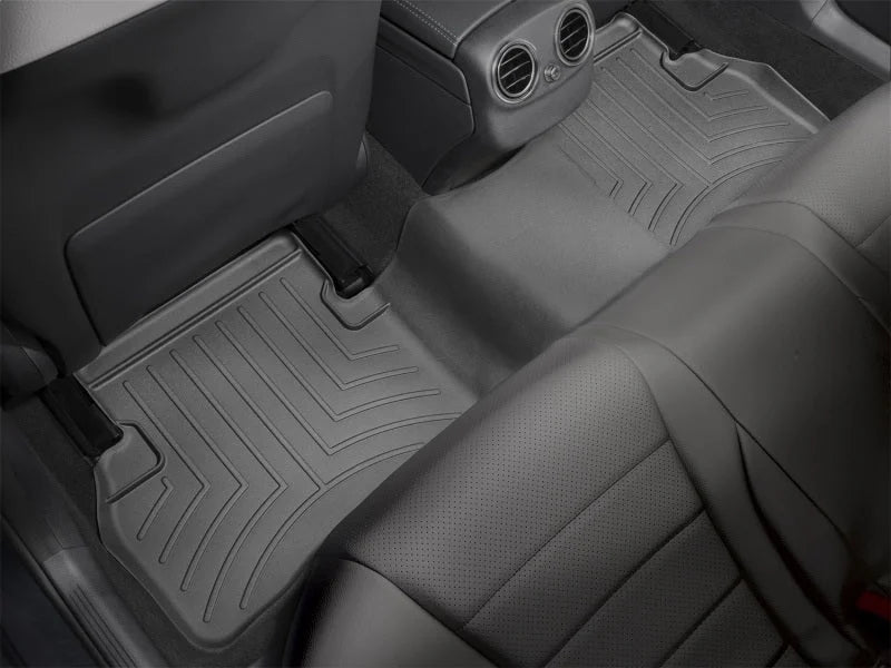 WeatherTech 15+ Mercedes-Benz C-Class Sedan Rear FloorLiner - Black - Installation View