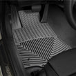 Load image into Gallery viewer, WeatherTech 15+ Mercedes-Benz CLS-Class Front Rubber Mats - Black - Back View