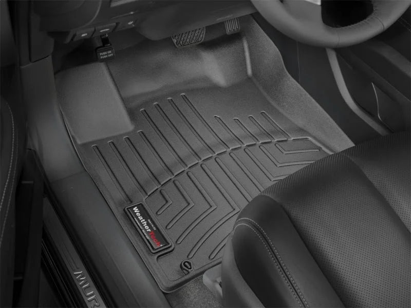 WeatherTech 15+ Nissan Murano Front FloorLiner - Black - Installation View