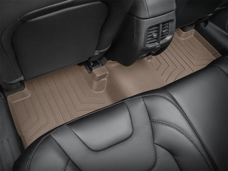 WeatherTech 16-21 Jeep Cherokee Rear FloorLiner HP - Tan - Back View
