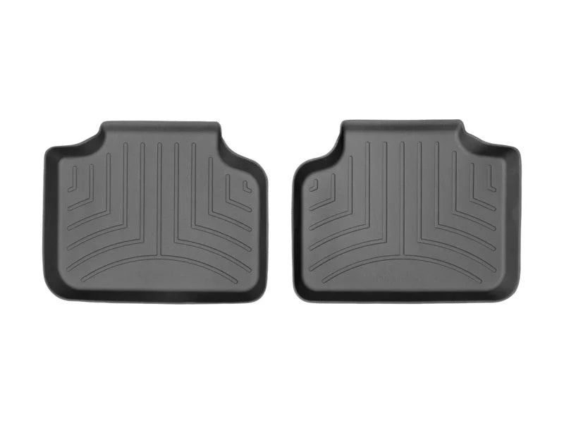 WeatherTech 16+ BMW X1 Rear FloorLiner - Black - Back View