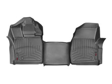 Load image into Gallery viewer, WeatherTech 16+ Ford F-150 Regular Cab Vinyl Floor Front FloorLiner-Black (Bench Seats w/o Console) - Side View