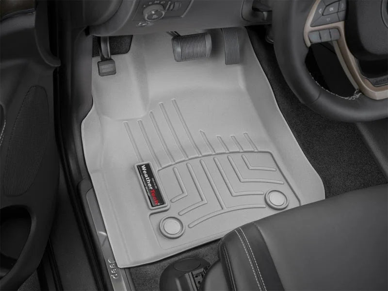 WeatherTech 16+ Jeep Grand Cherokee Front FloorLiner - Grey - Installation View