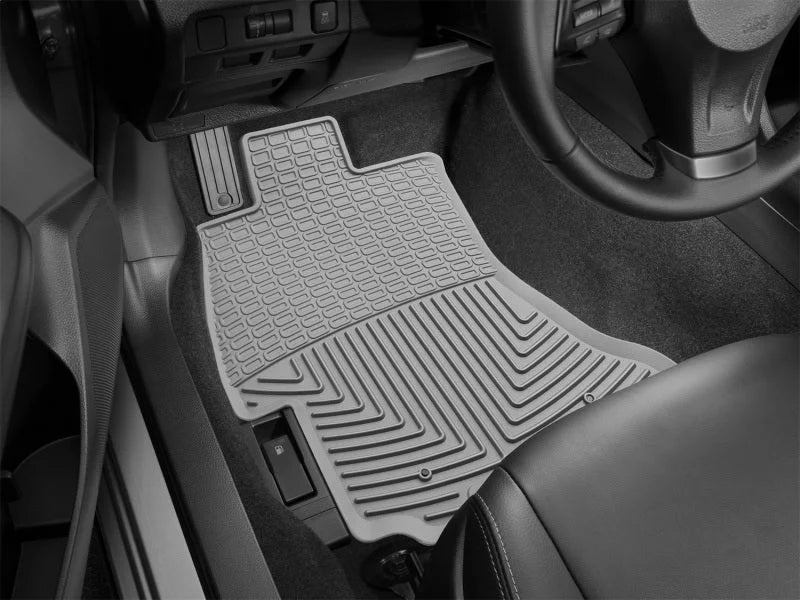 WeatherTech 16+ Subaru Crosstrek Front Rubber Mats - Grey - Back View