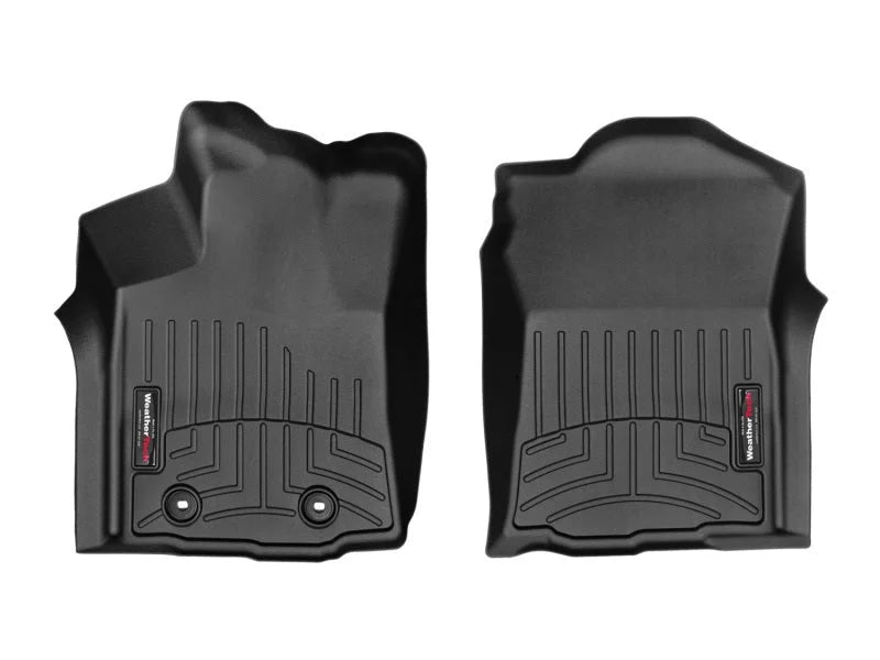 WeatherTech 16+ Toyota Tacoma Double Cab (Auto Trans Only) Front FloorLiner - Black - Main Product View