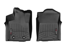 Load image into Gallery viewer, WeatherTech 16+ Toyota Tacoma Double Cab (Auto Trans Only) Front FloorLiner - Black - Main Product View