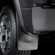 Load image into Gallery viewer, WeatherTech 17-120 Ford F-250/350/450/550 w/Fender Flares Rear Dually No Drill Mudflaps - Black - Side View