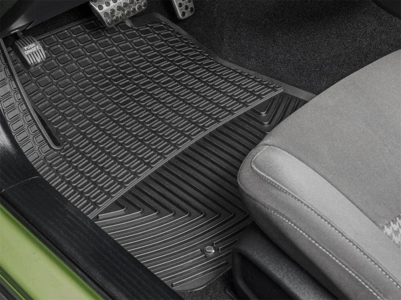 WeatherTech 17-23 Dodge Challenger 1st Row Front All-Weather Floor Mats - Black - Side View