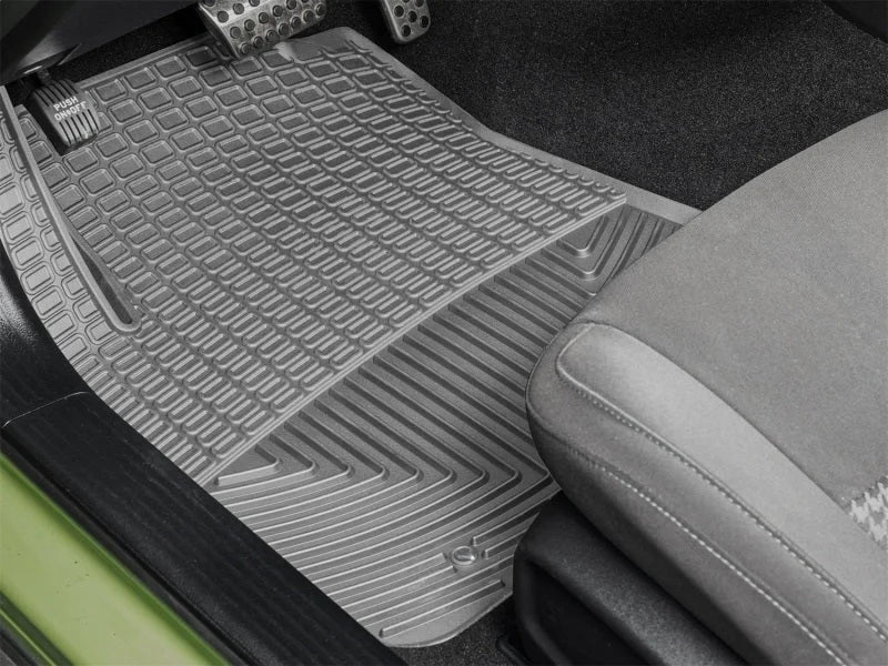 WeatherTech 17-23 Dodge Challenger 1st Row Front All-Weather Floor Mats - Grey - Side View