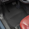 Load image into Gallery viewer, WeatherTech 17-23 Mazda CX-5 Front Rubber Mats - Black - Back View