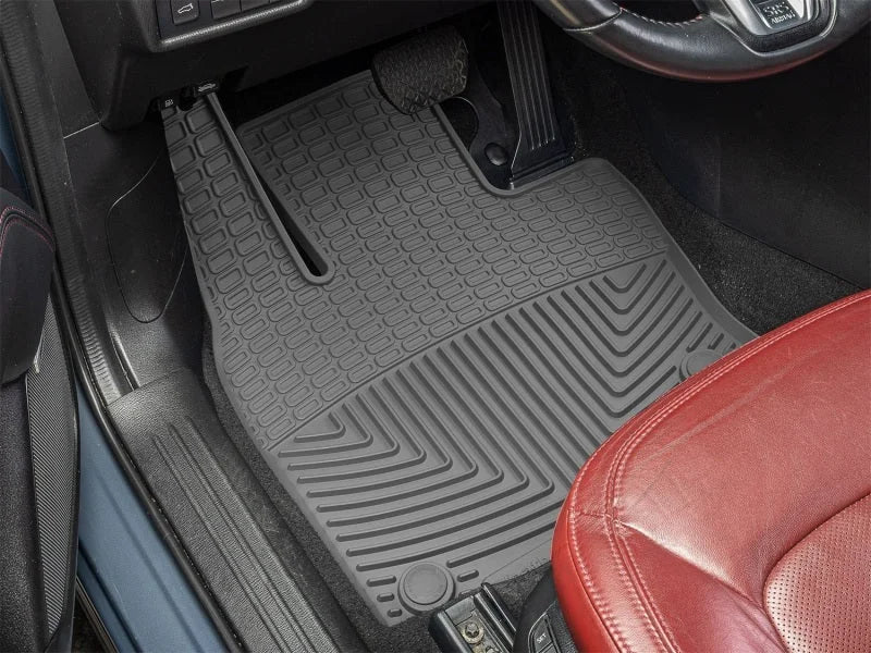 WeatherTech 17-23 Mazda CX-5 Front Rubber Mats - Grey - Back View