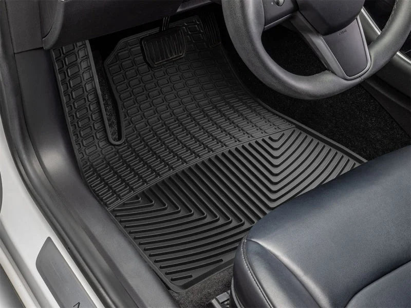 WeatherTech 17-23 Tesla Model 3 / 2024 Model 3 Highland Front All-Weather Floor Mats - Black - Side View