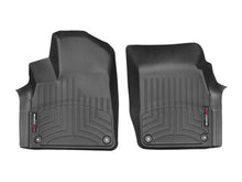 Load image into Gallery viewer, WeatherTech 17+ Audi Q7 Front FloorLiners - Black - Back View