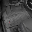 Load image into Gallery viewer, WeatherTech 17+ Audi Q7 Front FloorLiners - Black - Installation View