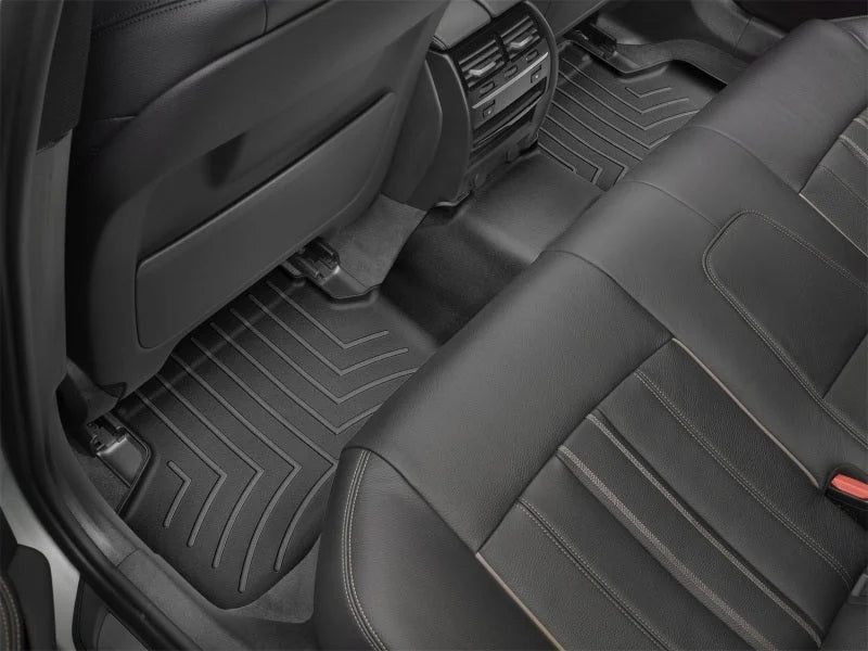 WeatherTech 17+ BMW 5-Series Rear FloorLiner - Black (X-Drive Only) - Side View