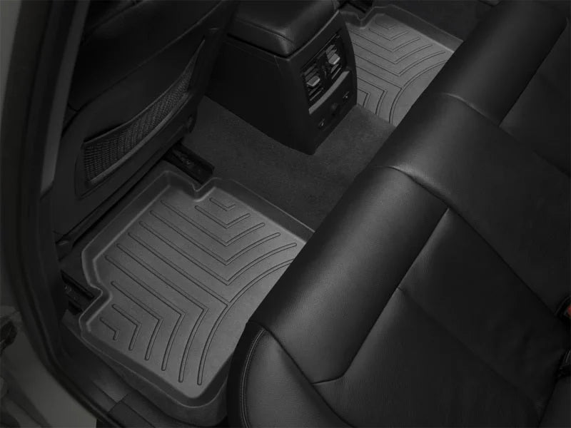 WeatherTech 17+ Cadillac XT5 Rear FloorLiner - Black - Main Product View