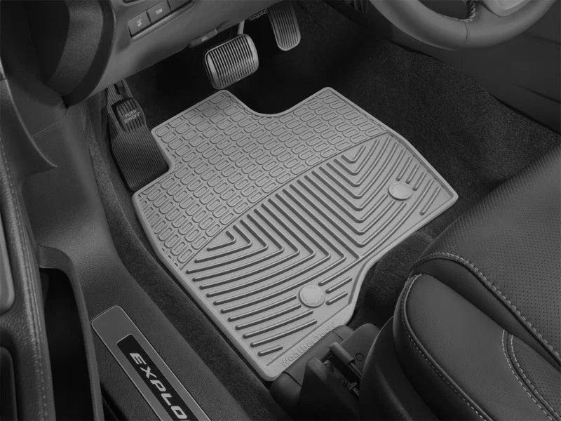WeatherTech 17+ Ford Explorer Front Rubber Mats - Grey - Side View
