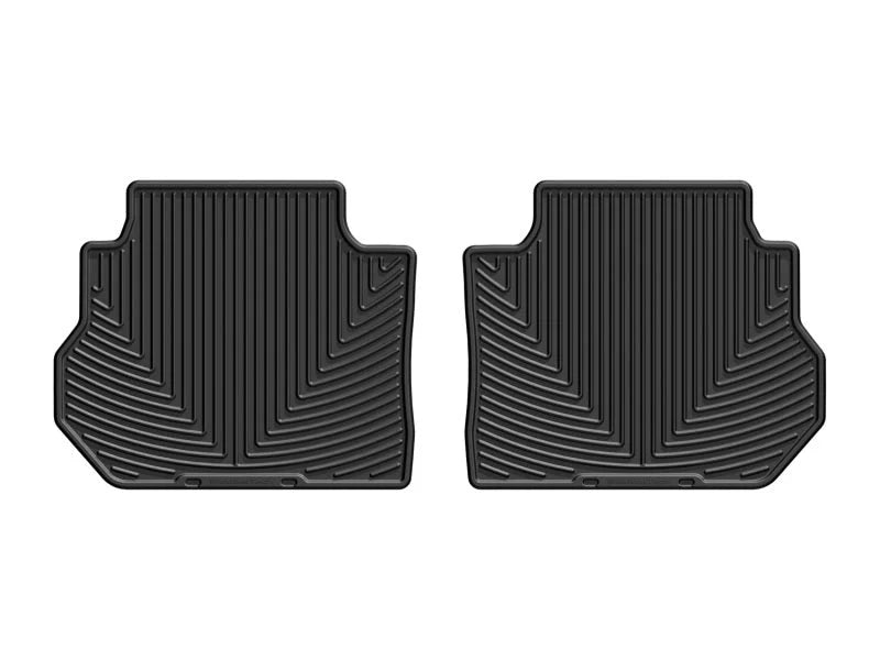 WeatherTech 17+ GMC Acadia / Acadia Denali Rear Rubber Mats - Black - Main Product View