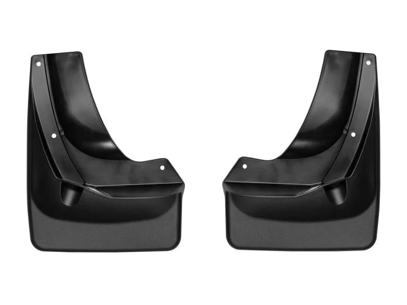 WeatherTech 17+ Honda Ridgeline No Drill Rear Mudflaps - Black - Main Product View