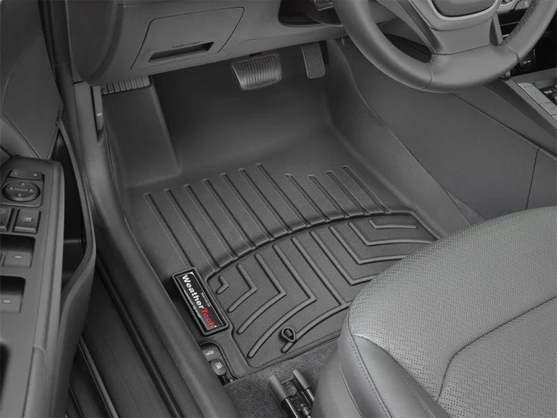 WeatherTech 17+ Hyundai Elantra Sedan Front FloorLiner - Black - Back View