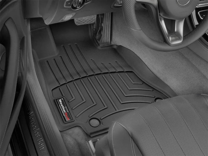 WeatherTech 17+ Mercedes-Benz E-Class Front FloorLiner - Black - Back View