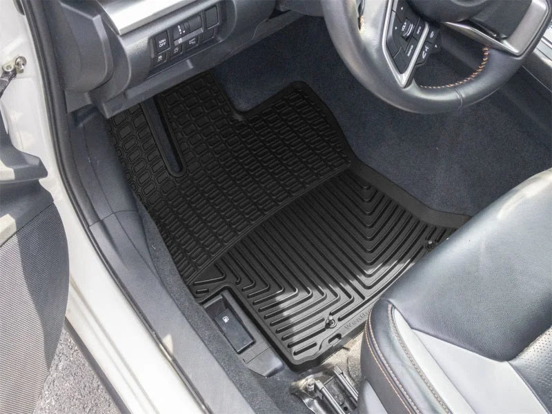 WeatherTech 18-23 Subaru Crosstrek 1st Row Front All-Weather Floor Mats - Black - Side View
