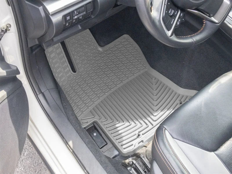WeatherTech 18-23 Subaru Crosstrek 1st Row Front All-Weather Floor Mats - Grey - Side View