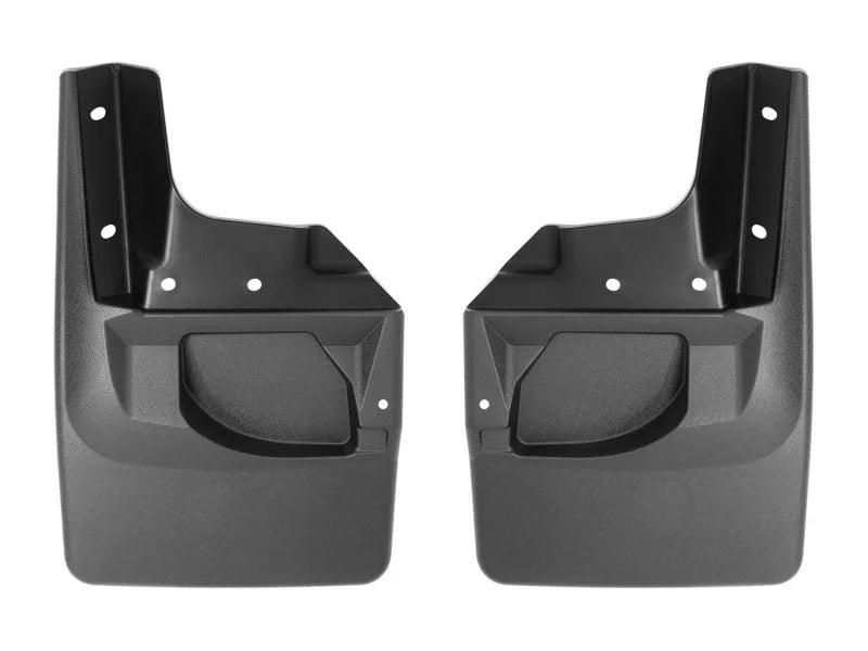 WeatherTech 18+ Jeep Wrangler JL No Drill Mudflaps - Black - Main Product View