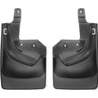 Load image into Gallery viewer, WeatherTech 18+ Jeep Wrangler Rubicon Rear No Drill Mudflaps - Black - Main Product View