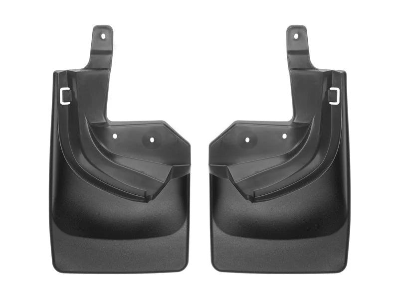 WeatherTech 18+ Jeep Wrangler Rubicon Rear No Drill Mudflaps - Black - Main Product View