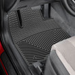 Load image into Gallery viewer, WeatherTech 19-20 Hyundai Santa Fe Front Rubber Mats - Black - Side View