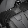 Load image into Gallery viewer, WeatherTech 19-20 Hyundai Santa Fe Rear Rubber Mats - Black - Side View
