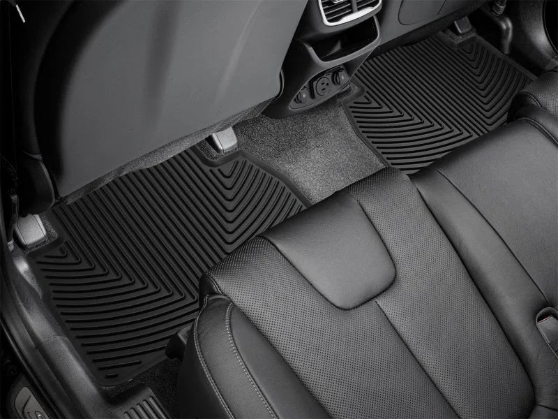 WeatherTech 19-20 Hyundai Santa Fe Rear Rubber Mats - Black - Side View
