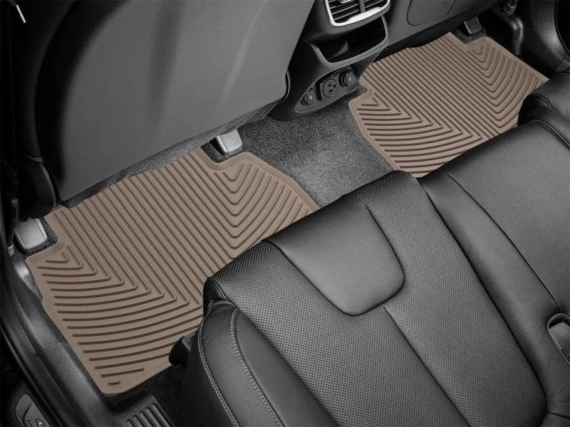 WeatherTech 19-20 Hyundai Santa Fe Rear Rubber Mats - Tan - Side View