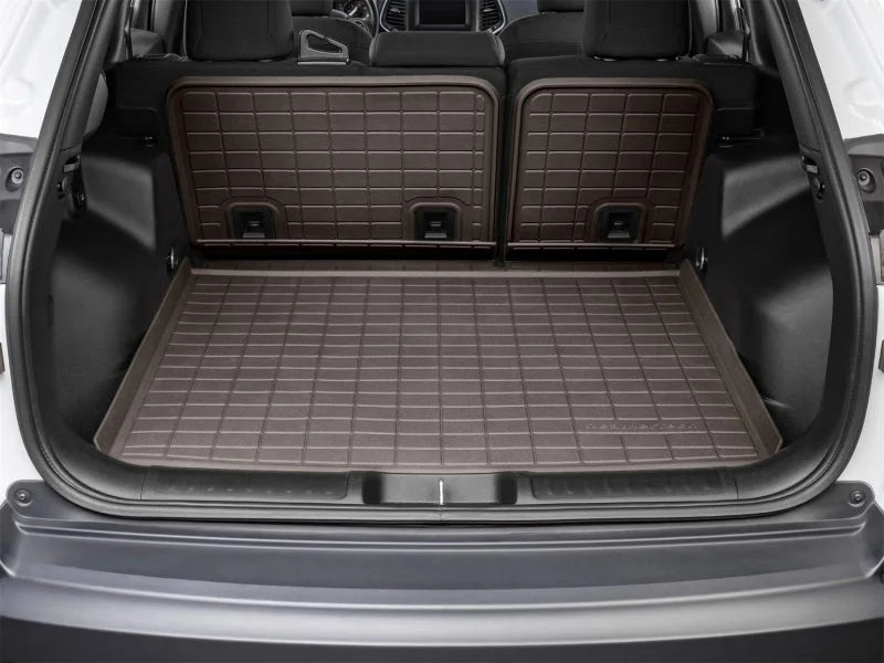 WeatherTech 19-22 Jeep Cherokee KL (w/Cargo Floor in Highest Pos) Seatback Cargo Liner HP - Cocoa - Side View