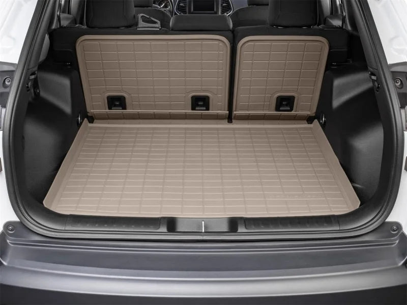WeatherTech 19-22 Jeep Cherokee KL (w/Cargo Floor in Highest Position) Seatback Cargo Liner HP - Tan - Side View