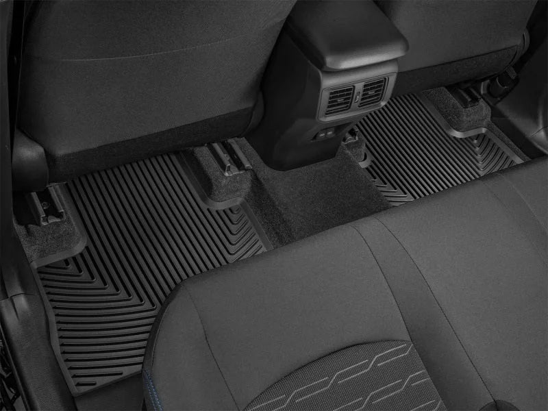 WeatherTech 19-22 Toyota RAV4 / 21-22 Toyota Venza Rear Rubber Floor Mats - Black - Side View