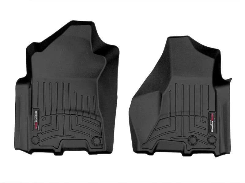 WeatherTech 19-23 Ram 4500/5500 Vinyl Front FloorLiner - Black (Crew Cab w/PTO) - Main Product View